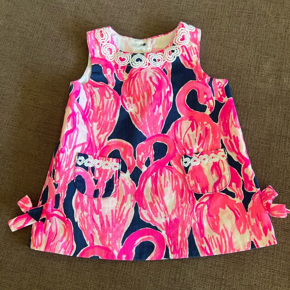 Baby Lilly Pulitzer Via Amor Flamingo Dress